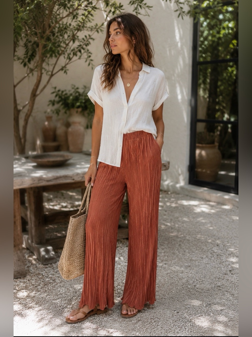 7Day WKND Anthropologie Wide Leg Pants tall
